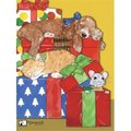 Pipsqueak Productions Pipsqueak Productions C403 Mix Dog With Cat Holiday Boxed Cards C403